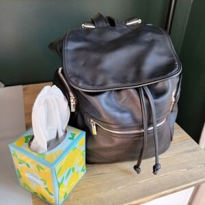 Faux Leather Packback